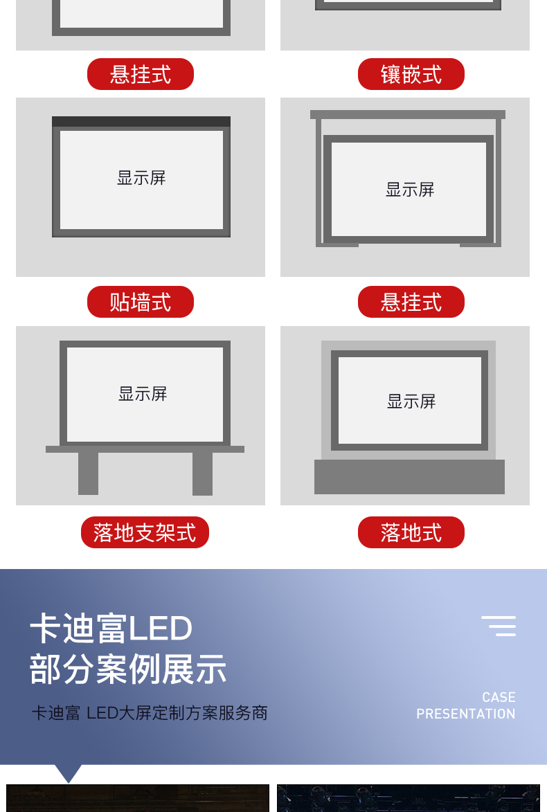 led條型顯示屏多樣化安裝圖片