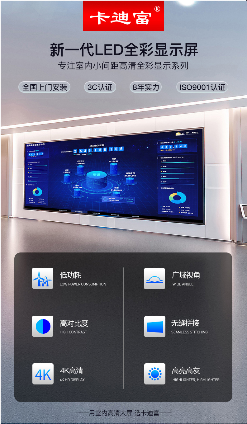 卡迪富新一代led全彩顯示屏